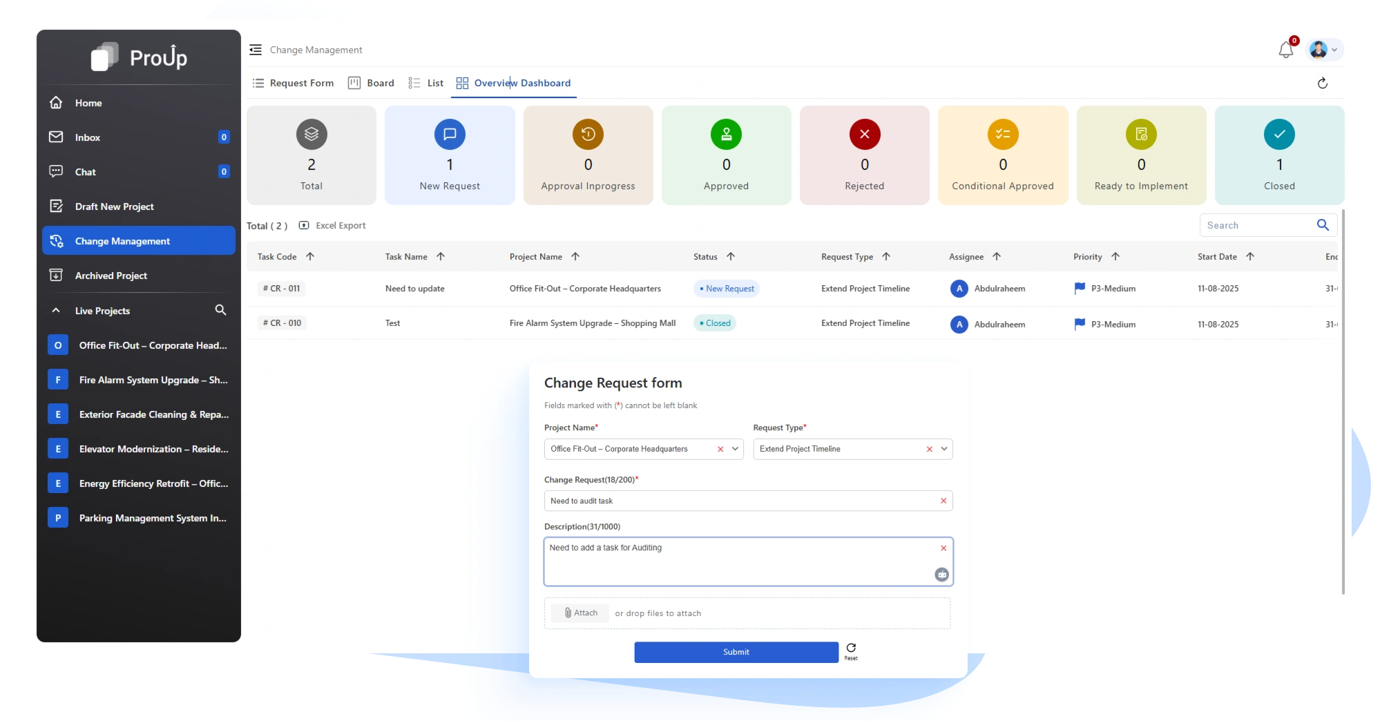 Make controlled updates through formal change requests