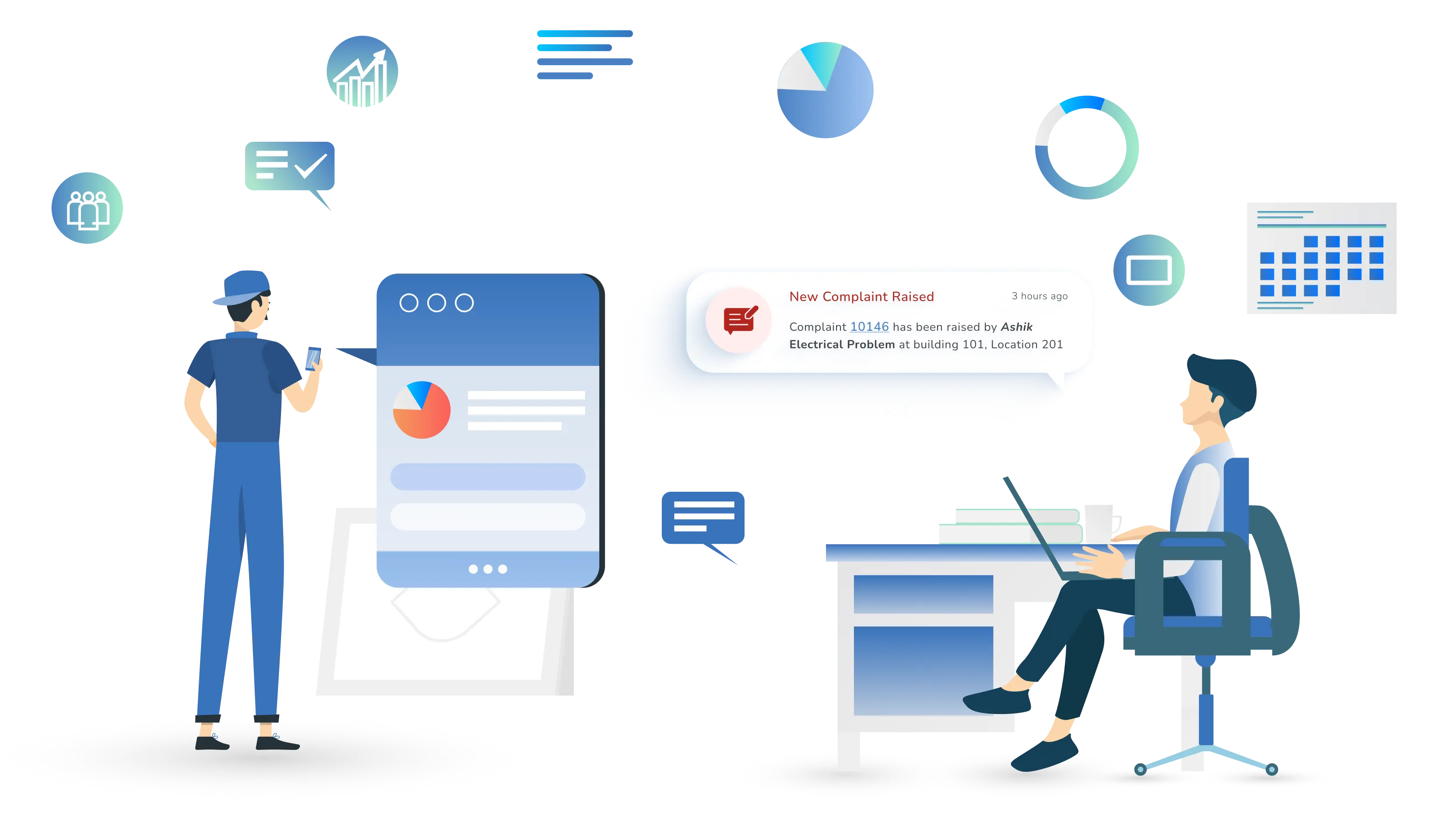 SmartFM notification centre for maintenance alerts and work order updates